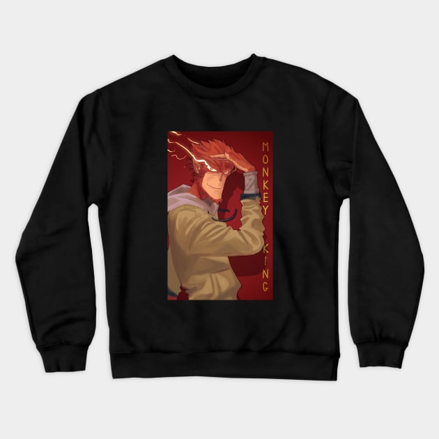 Monkey king golden eyes Crewneck Sweatshirt by 	 FatharaniYasmin